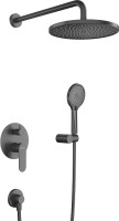 Душевой комплект Cezares Stylus STYLUS-DSET-NOP С ВНУТРЕННЕЙ ЧАСТЬЮ, матовый черный