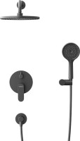 Душевой комплект Cezares Stylus STYLUS-DSET-NOP С ВНУТРЕННЕЙ ЧАСТЬЮ, матовый черный
