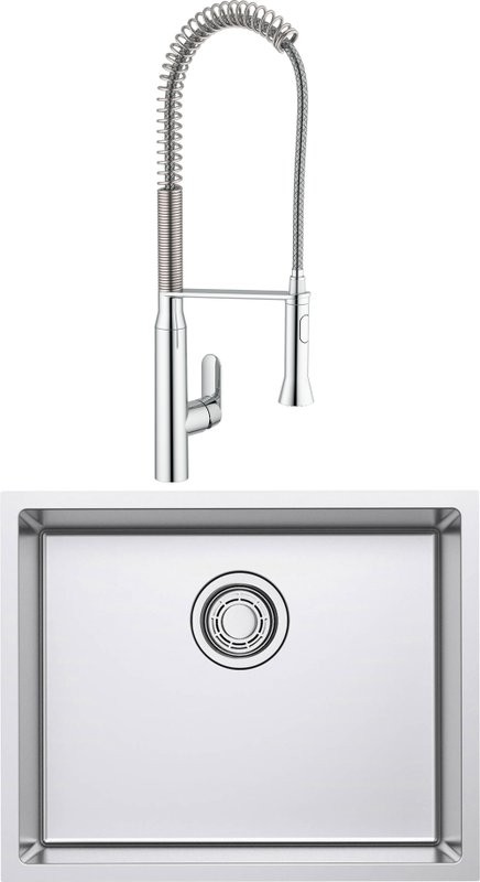 Комплект Мойка Omoikiri TADZAVA 54-U/I ULTRA-IN + Смеситель Grohe K7 32950000 с гибким изливом