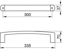 Поручень Keuco Elegance new 11607 хром Поручень Keuco Elegance new 11607 хром