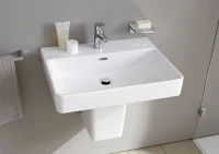 Раковина Laufen Pro S 8.1096.4.000.104.1 65 прямоугольная, с полупьедесталом