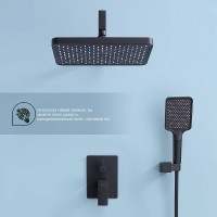 Душевой комплект Splenka S01 S01.27.06 С ВНУТРЕННЕЙ ЧАСТЬЮ, черный