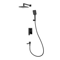 Душевой комплект Splenka S01 S01.27.06 С ВНУТРЕННЕЙ ЧАСТЬЮ, черный