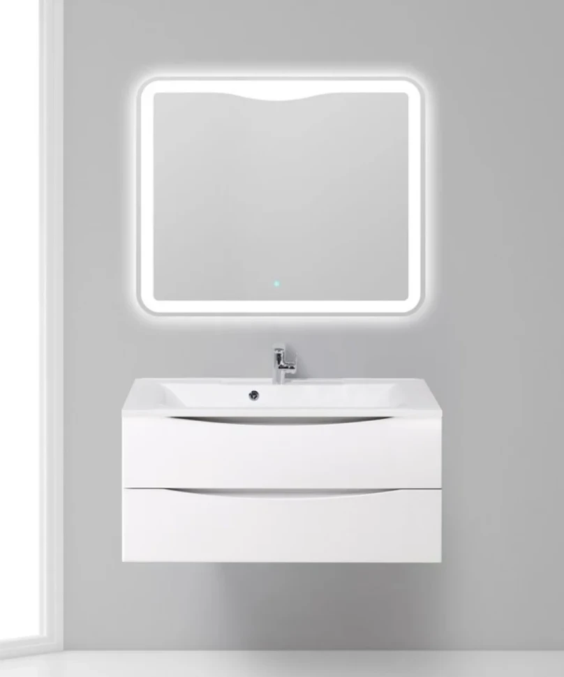 Тумба с раковиной BelBagno Marino 100 bianco lucido, подвесная