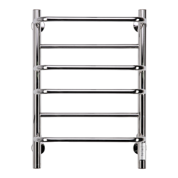 Полотенцесушитель электрический Comfysan Puro EC-6 60x55 см, скрытое подключение справа, слева, хром, лесенка, из стали, с полкой