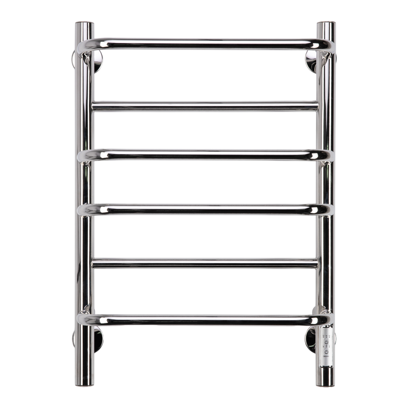 Полотенцесушитель электрический Comfysan Puro EC-6 60x55 см, скрытое подключение справа, слева, хром, лесенка, из стали, с полкой