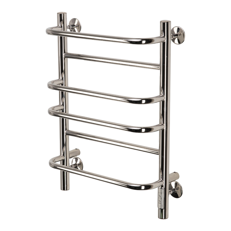 Полотенцесушитель электрический Comfysan Puro EC-6 60x55 см, скрытое подключение справа, слева, хром, лесенка, из стали, с полкой