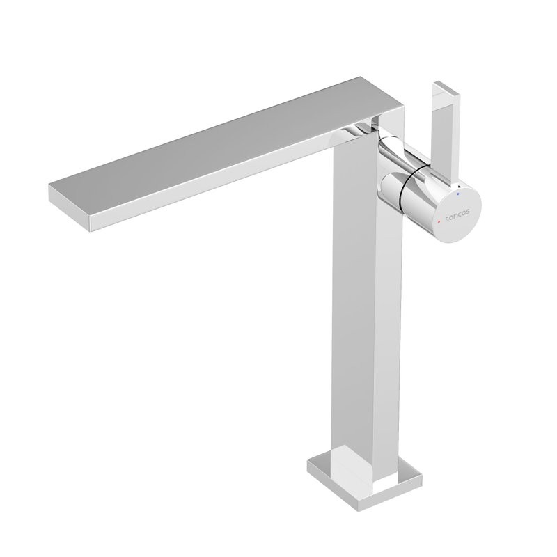 Смеситель для раковины высокий Sancos Linn, хром, SC9020CH
