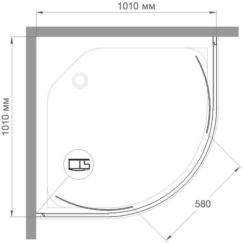 Душевой уголок Royal Bath HKD RB 100 HKD-T 100x100