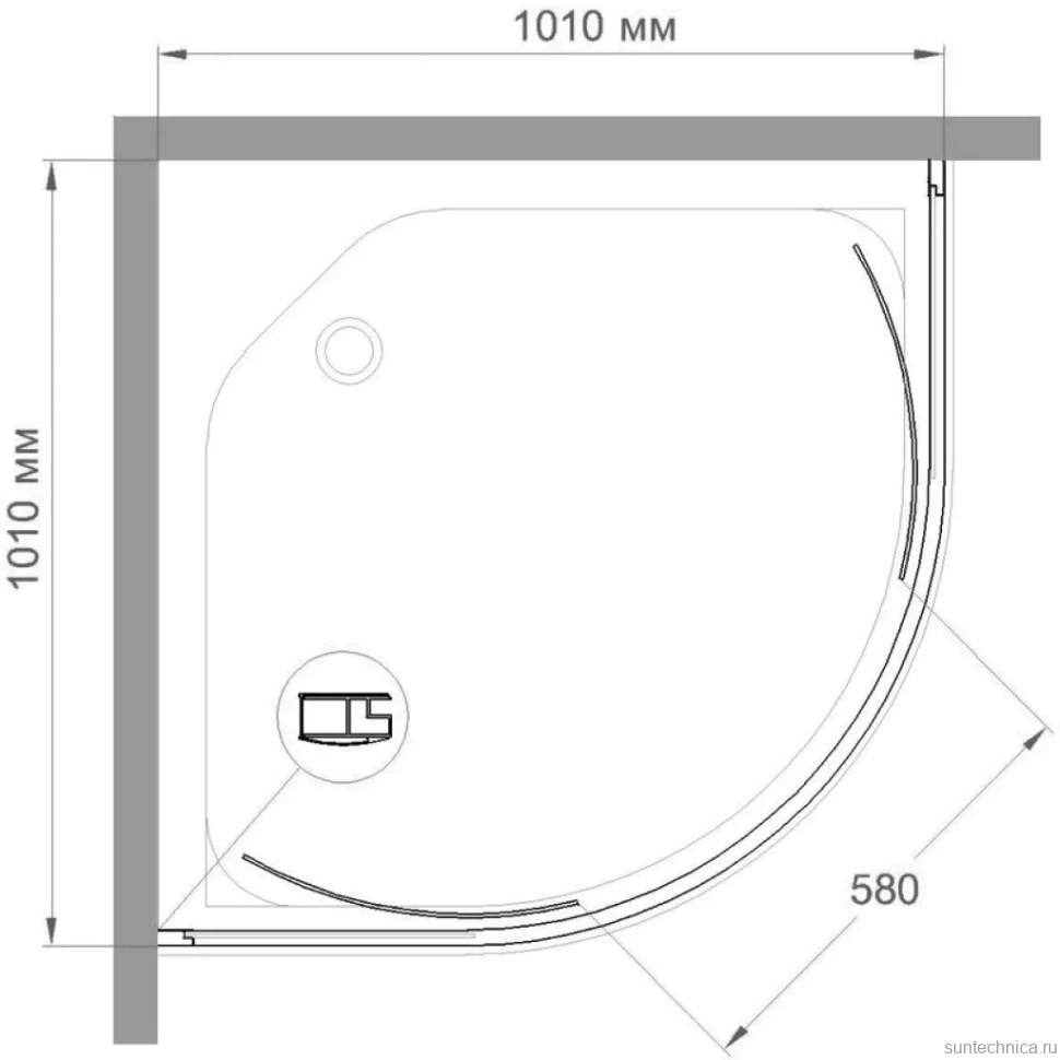 Душевой уголок Royal Bath HKD RB 100 HKD-T 100x100