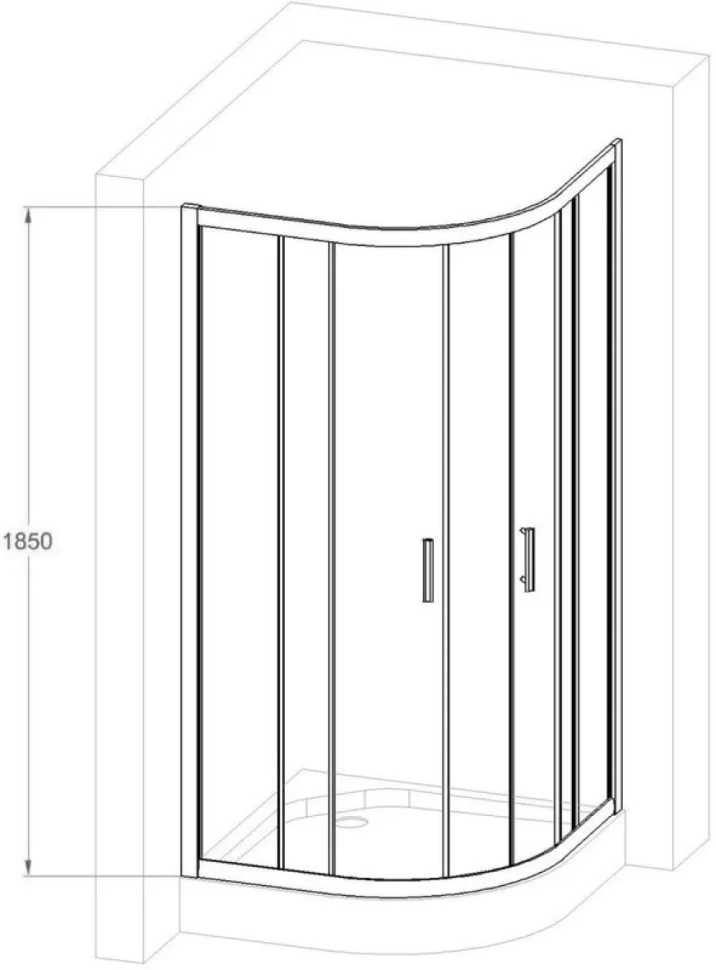 Душевой уголок Royal Bath HKD RB 100 HKD-T 100x100