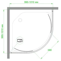 Душевой уголок Royal Bath HKD RB 100 HKD-T 100x100
