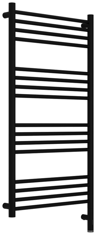 Полотенцесушитель электрический Сунержа Богема 3.1 31-6005-1050 110x55 см, подключение справа, матовый черный, лесенка