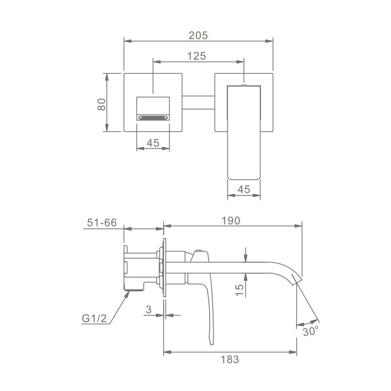 Смеситель для раковины встраиваемый Raglo R02.11.03, золотой сатин