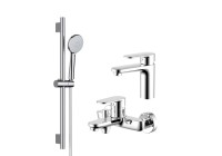 Комплект для ванной AQUATEK Ника AQ1830CR 3 в 1, хром