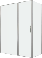 Душевой уголок Allen Brau Priority 160x90, профиль серебро браш, стекло прозрачное