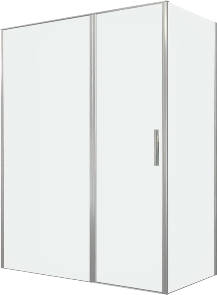 Душевой уголок Allen Brau Priority 160x90, профиль серебро браш, стекло прозрачное