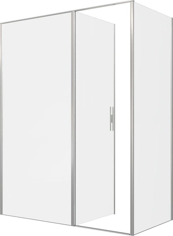 Душевой уголок Allen Brau Priority 160x90, профиль серебро браш, стекло прозрачное