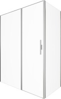 Душевой уголок Allen Brau Priority 160x90, профиль серебро браш, стекло прозрачное