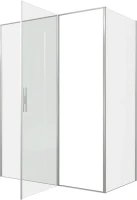Душевой уголок Allen Brau Priority 160x90, профиль серебро браш, стекло прозрачное