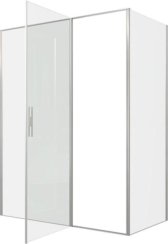 Душевой уголок Allen Brau Priority 160x90, профиль серебро браш, стекло прозрачное