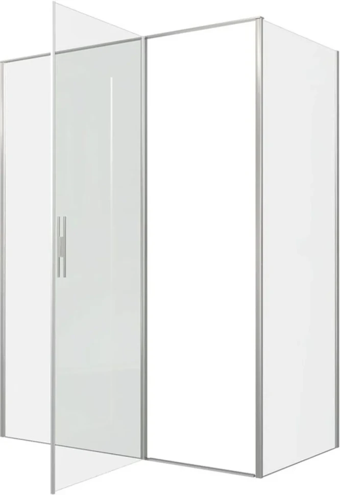 Душевой уголок Allen Brau Priority 160x90, профиль серебро браш, стекло прозрачное