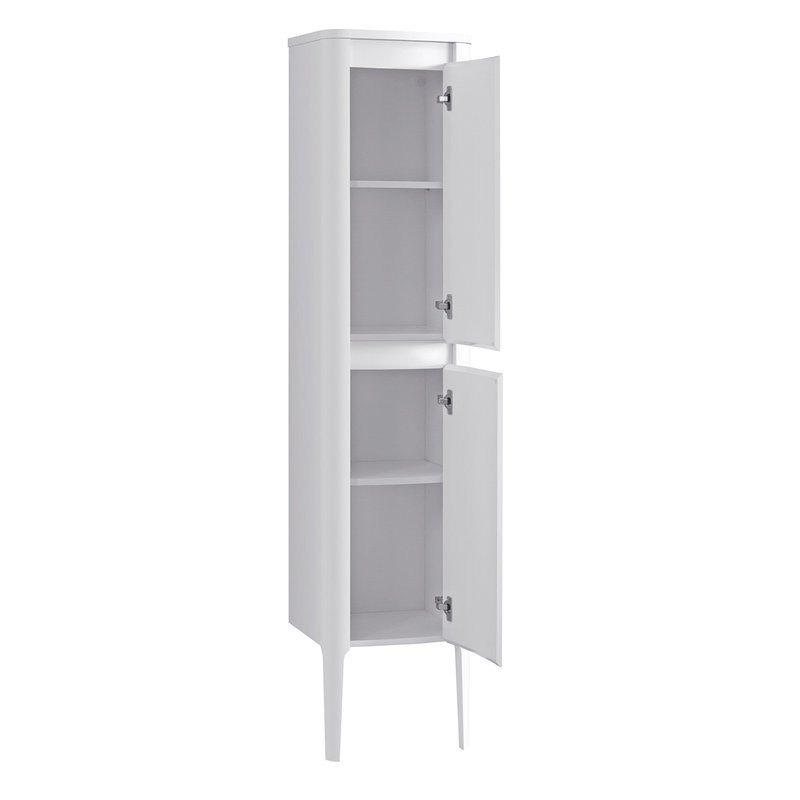 Шкаф-пенал для ванной Belux Анжело П 40 напольный, глянцевый белый