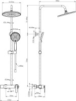 Душевая стойка Wonzon & Woghand WW-B3517-CR хром