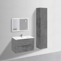 Тумба с раковиной Vincea Mia 80 бетон, раковина VBS-13980