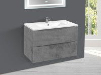 Тумба с раковиной Vincea Mia 80 бетон, раковина VBS-13980