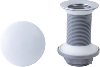 Донный клапан для раковины Allen Brau Fantasy 5.11001.21 без перелива, матовый белый Донный клапан для раковины Allen Brau Fantasy 5.11001.21 без перелива, матовый белый