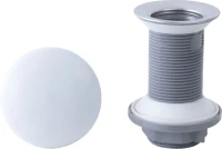 Донный клапан для раковины Allen Brau Fantasy 5.11001.21 без перелива, матовый белый