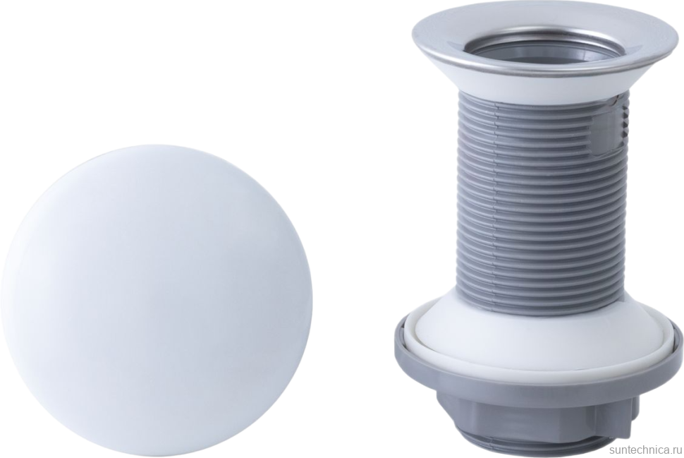 Донный клапан для раковины Allen Brau Fantasy 5.11001.21 без перелива, матовый белый