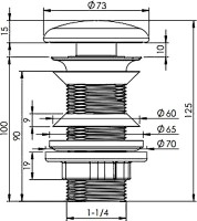 Донный клапан для раковины Allen Brau Fantasy 5.11001.21 без перелива, матовый белый Донный клапан для раковины Allen Brau Fantasy 5.11001.21 без перелива, матовый белый