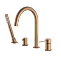 Смеситель на борт ванны Timo Saona 2320/19Y розовое золото Смеситель на борт ванны Timo Saona 2320/19Y розовое золото