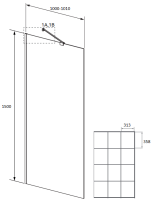 Шторка на ванну Radaway Modo Black PNJ II Factory 100