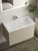 Тумба с раковиной Sancos Snob R 80 см, beige soft
