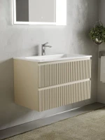 Тумба с раковиной Sancos Snob R 80 см, beige soft