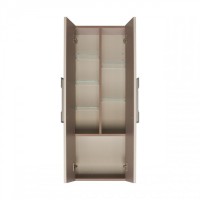 Шкаф-пенал для ванной AQUATON Ар-Деко 40 2 дверцы, кашемир