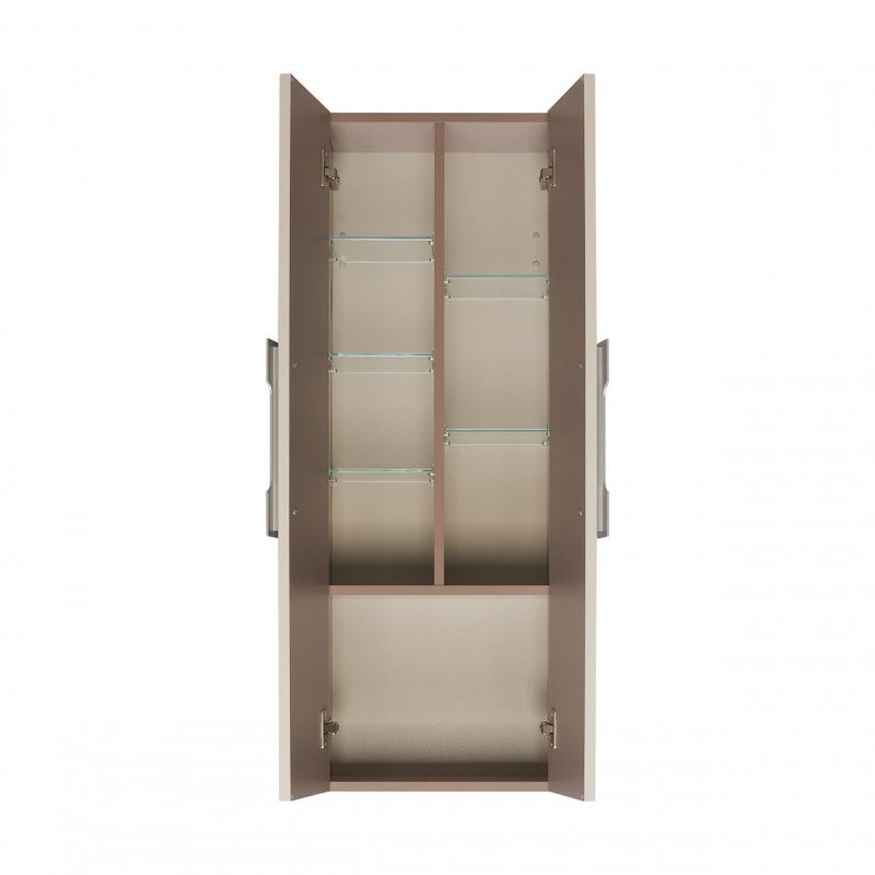 Шкаф-пенал для ванной AQUATON Ар-Деко 40 2 дверцы, кашемир