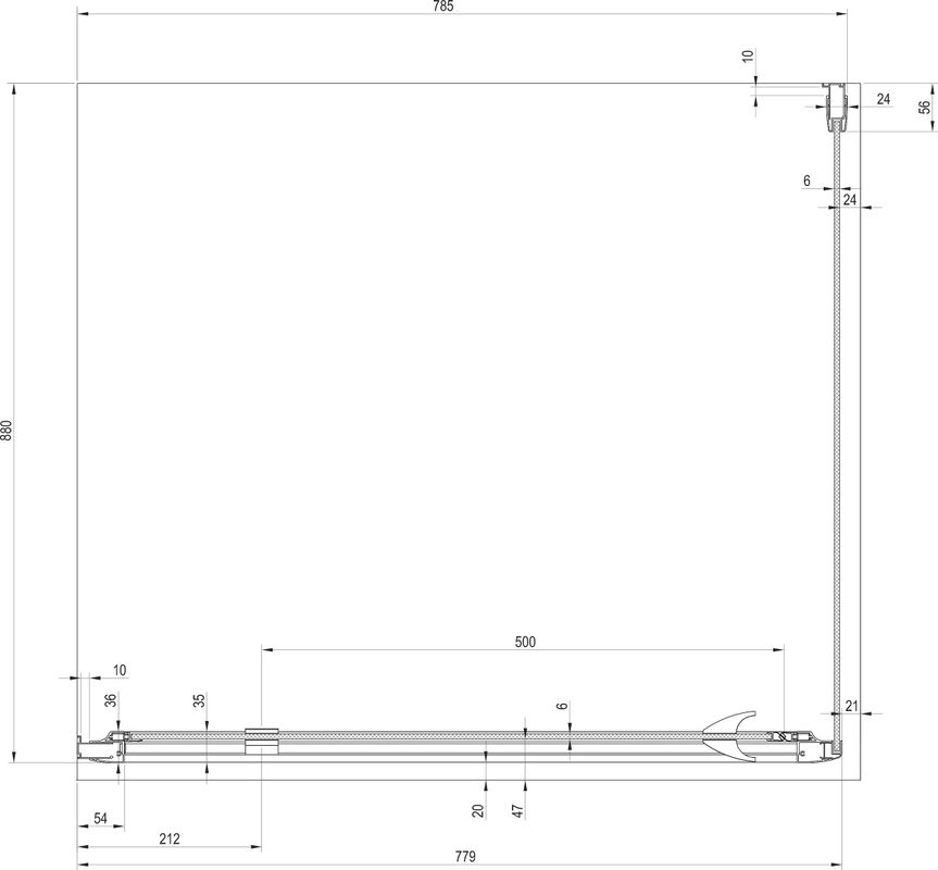 Душевой уголок Ravak Pivot PDOP1 80х90, Transparent, профиль черный