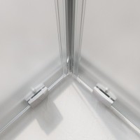 Душевой уголок BelBagno Luce A-2-90-P-Cr 90x90, профиль хром, стекло рифленое