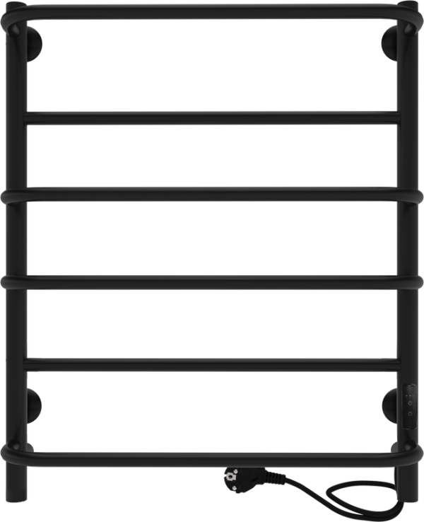Полотенцесушитель электрический Indigo Europe Lux LELLE60-50BRRt черный муар