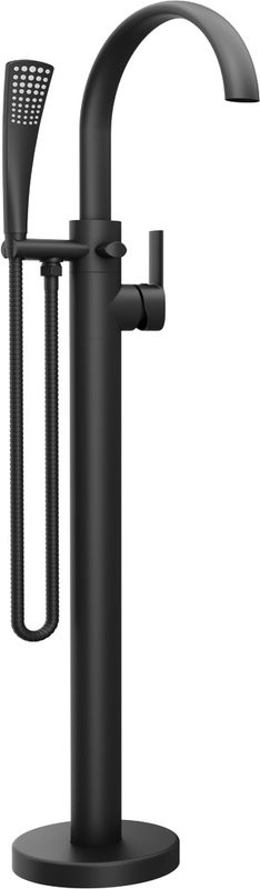 Напольный смеситель для ванны с душем Ravak Freedom FM 080.20BL черный
