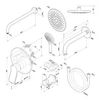 Душевой комплект AM.PM X-Joy FB85A3RH30 С ВНУТРЕННЕЙ ЧАСТЬЮ, хром