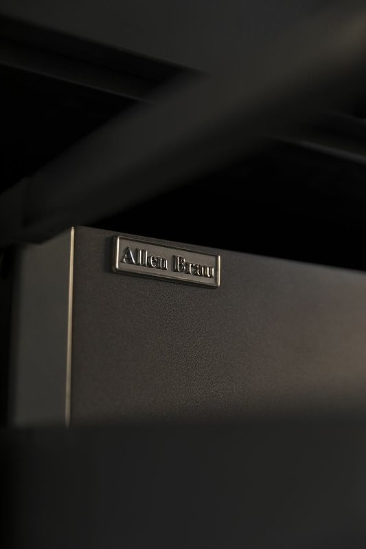 Тумба под раковину со столешницей Allen Brau Reality 100 подвесная, антрацит матовый, столешница графит структ