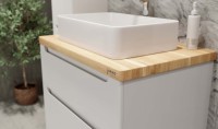 Тумба под раковину Jorno Wood 80, белая