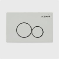 Кнопка смыва для унитаза AQUAme AQM4101W пластик, цвет белый