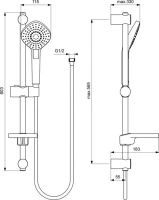 Комплект для ванной Ideal Standard Ceraplan III BD005AA Комплект для ванной Ideal Standard Ceraplan III BD005AA