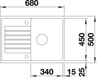 Мойка кухонная Blanco Zia 45 S Compact 524725 белая